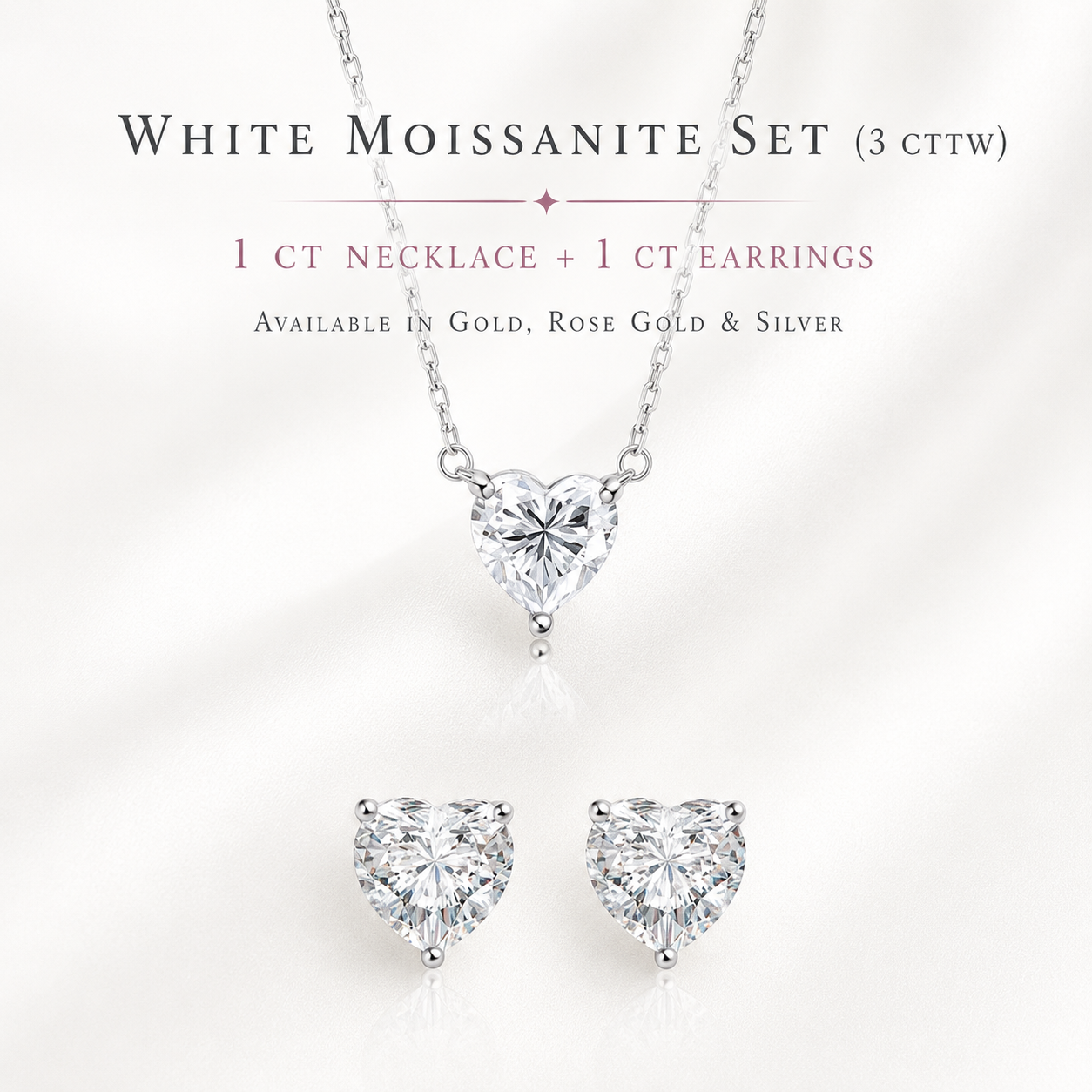 Heart Cut Moissanite Necklace