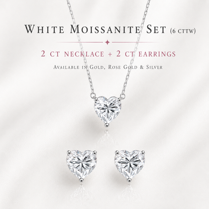 Heart Cut Moissanite Necklace