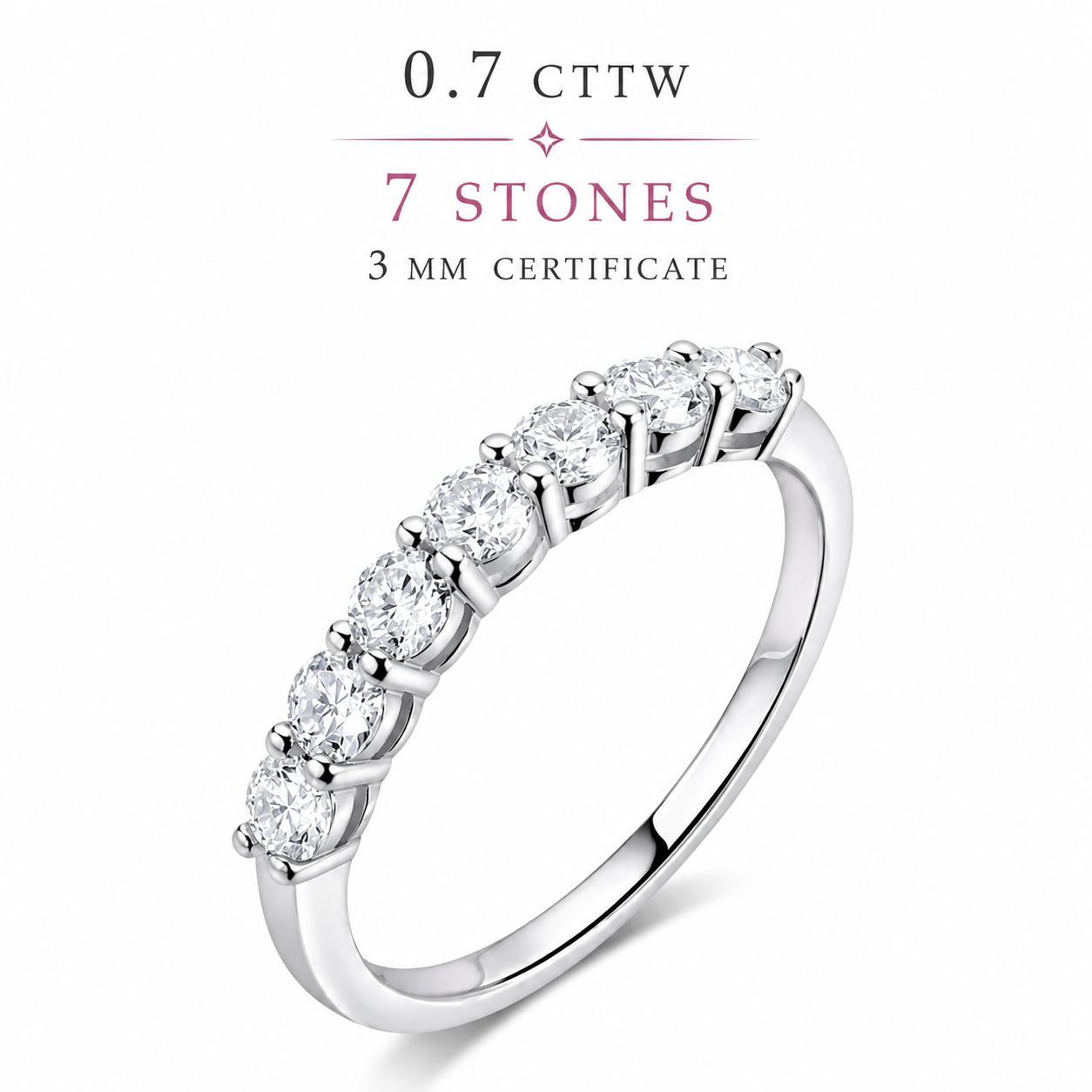 Moissanite 0.7 CT Ring
