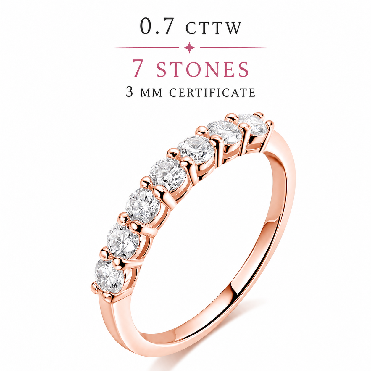 Moissanite 0.7 CT Ring